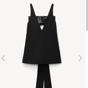 Staud sequin bow dress